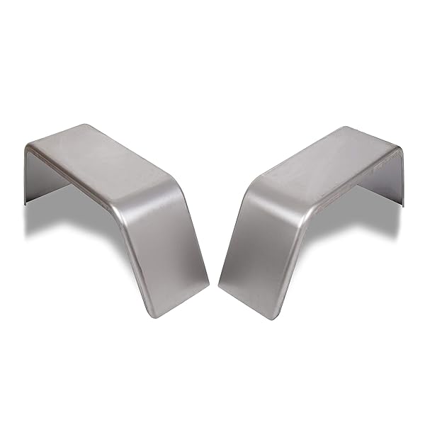 ECOTRIC SQUARE TRAILER FENDERS FOR 14″-16″ WHEELS COMPATIBLE WITH CAR HAULER CARGO TRAILER UTILITY LANDSCAPE TRAILER 2 PACK 1 PAIR