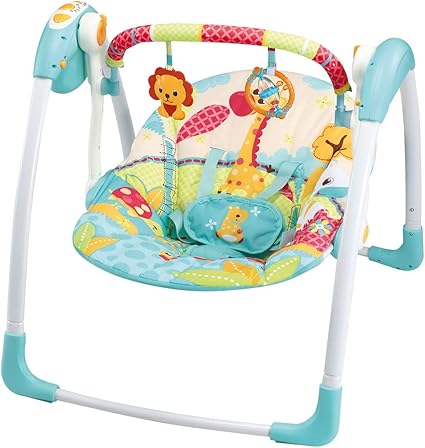 Amazon Feemom多機能電動スイング ベビーバウンサー ベビーゆりかご 折り畳み 音楽 リクライニング機能付き トイ 五点式安全ベルト 持ち運びしやすい プレイ ブルー ベビーラック ハイローベッド ベビー マタニティ 通販