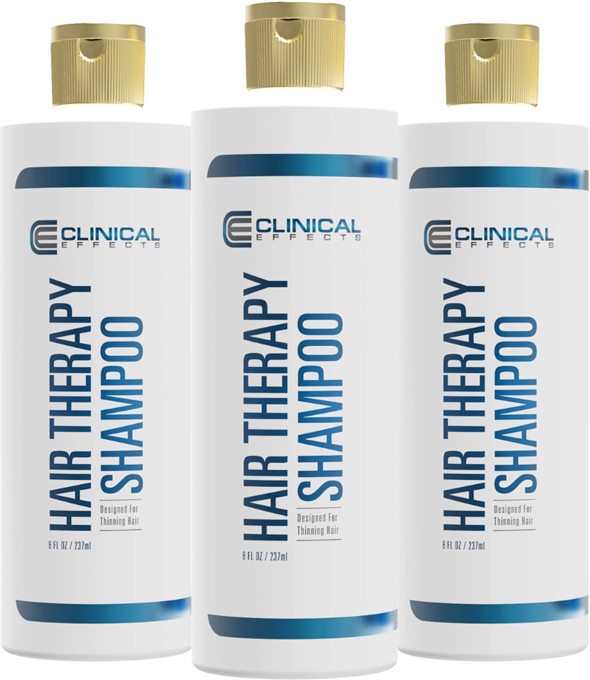 Clinical Effects: Hair Therapy Shampoo – Hair Growth Shampoo – 8 Fl Oz – All Natural, DHT Blocking Ingredients with Biotin, AnaGain and Baicapil - Hair Care and Hair Loss Solution for Men and Women: Beauty