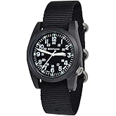 BERTUCCI 13350 Men's A-3P Sportsman Vintage Watch Black Band Black Dial