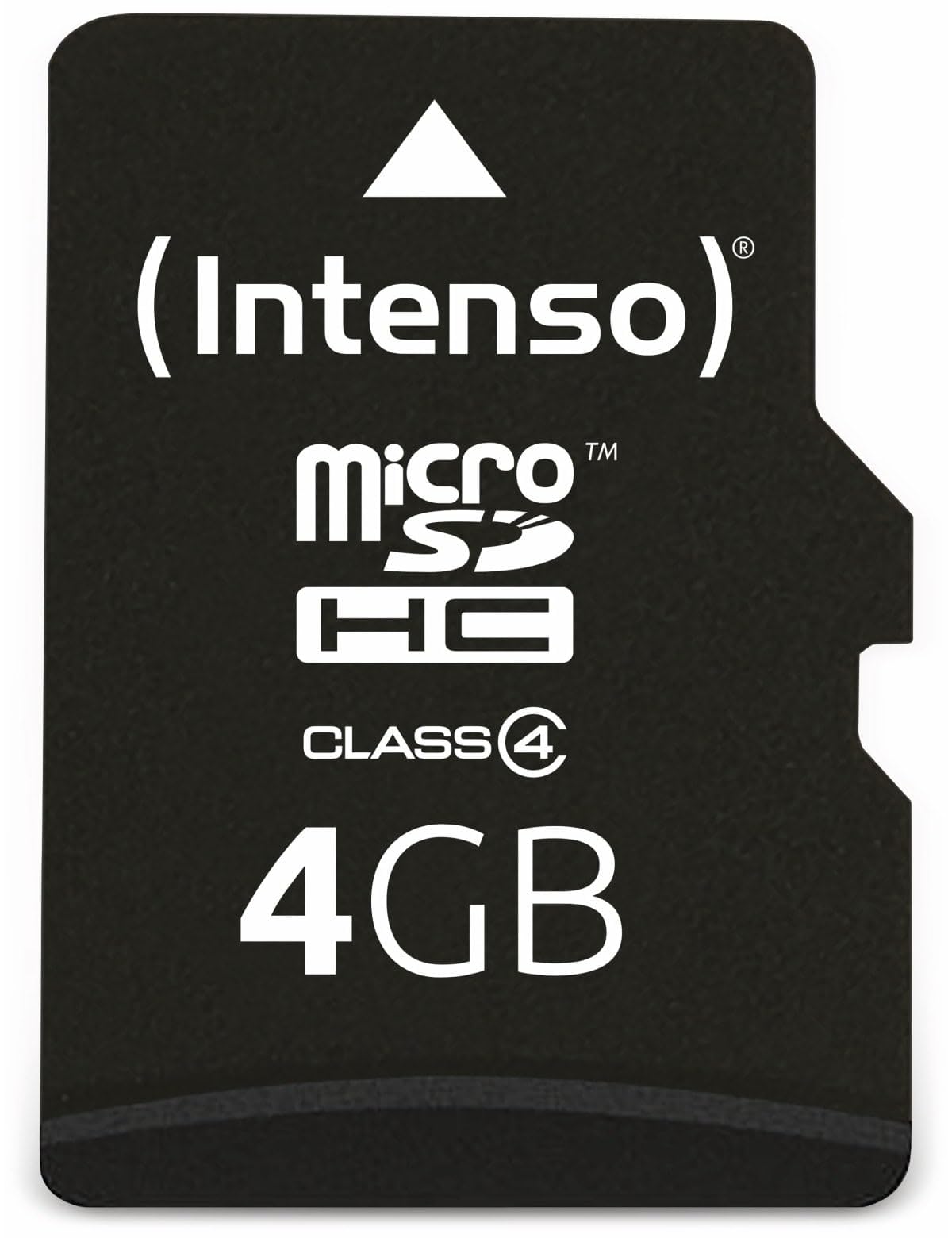 Intenso Microsdhc Memory Card, Class 4, 4 GB, Black