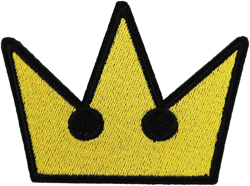 Mixed Media - Crown Embroidered Iron On Patch