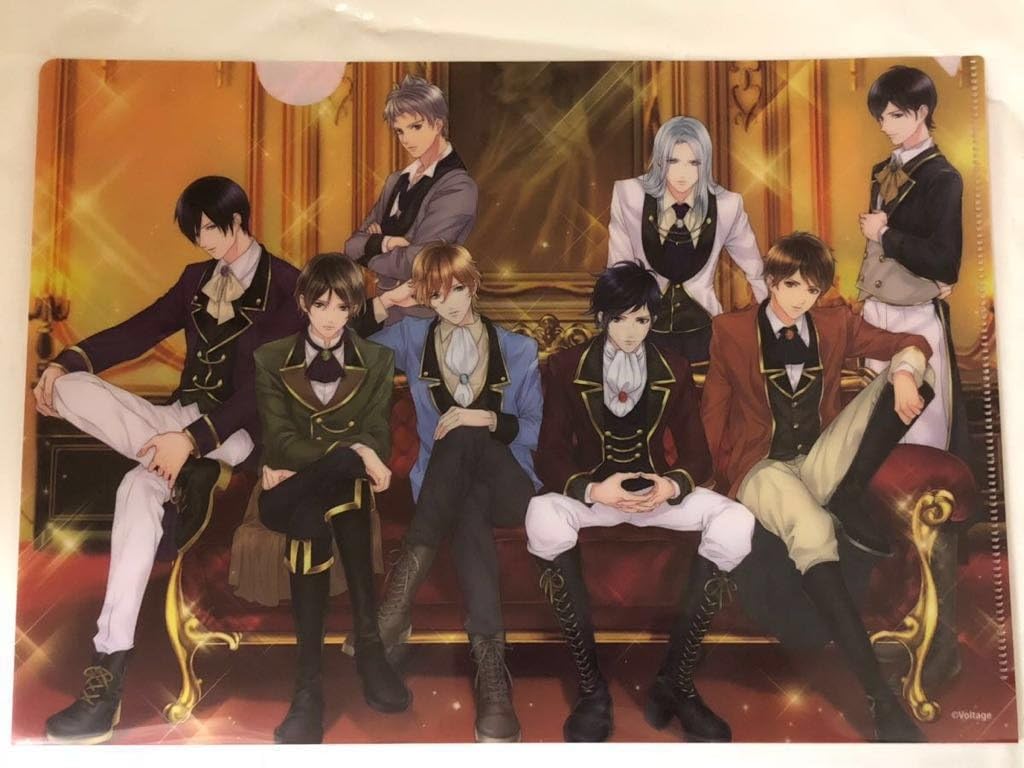 Amazon パセラ限定 鏡の中のプリンセス クリアファイル ルカ ファリス ジョゼフ ホーク ヴィンセント シミアン ゼル ノイン ミラプリ アニメ 萌えグッズ 通販