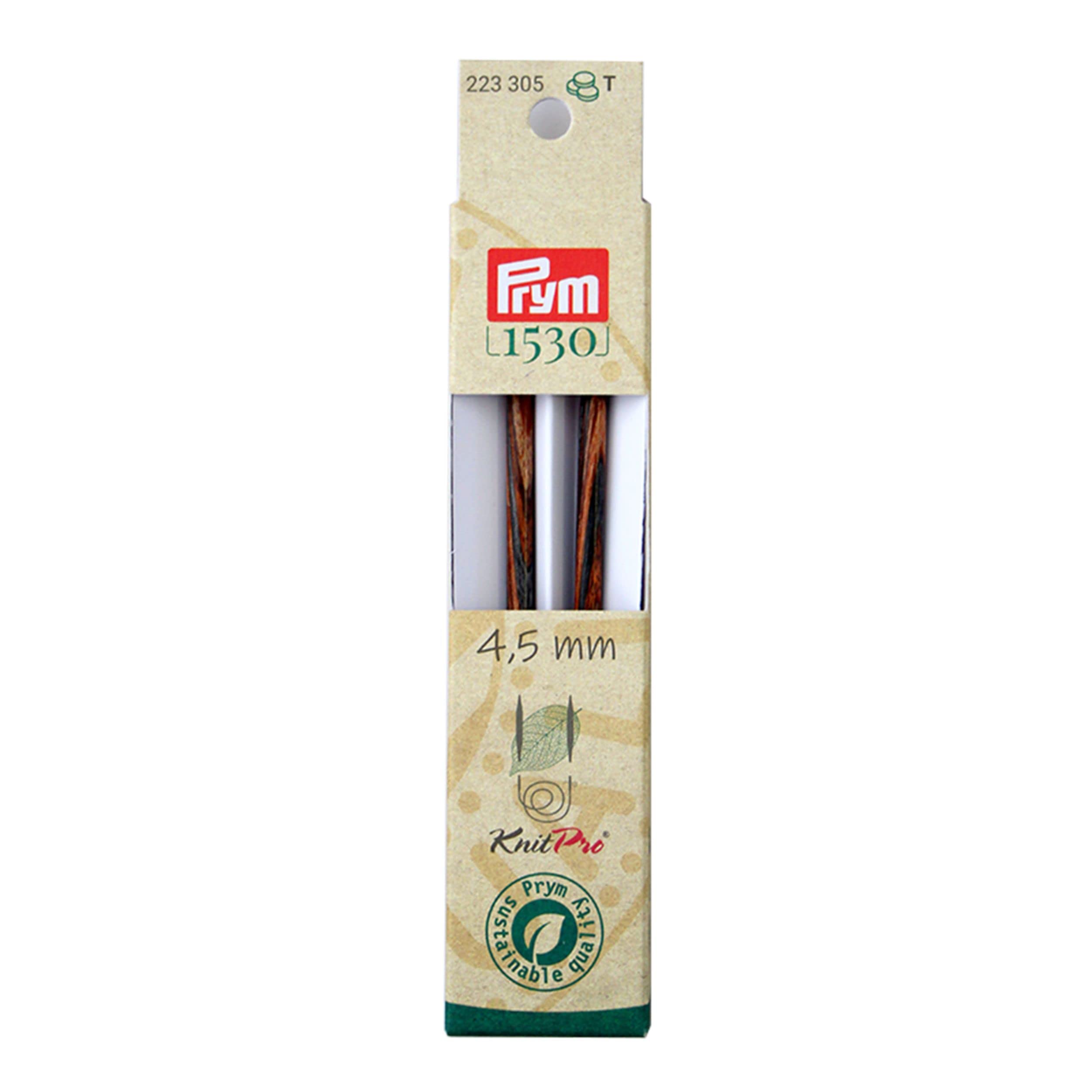 Prym 223325/2 x 13 x 1 cm Brown Wood Knitting Needle Tip