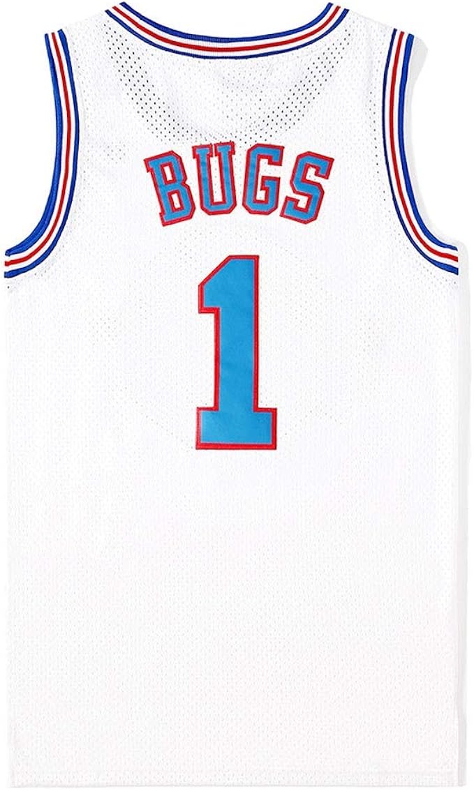 Auart Space Jam Jersey 1 Bugs Tune Squad Retro Classic Movie Version