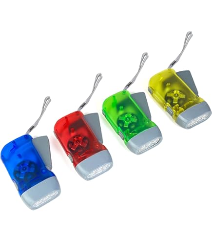 Lampe de poche à remonter, lampe LED d'urgence, lampe de survie, lampe
