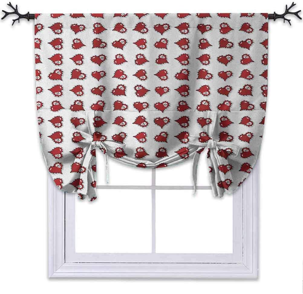 YUAZHOQI - cortina oscurecedora para ventana de cocina, diseño de