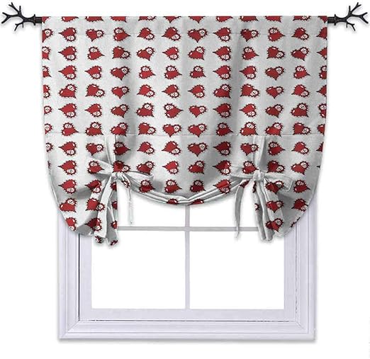 YUAZHOQI - cortina oscurecedora para ventana de cocina, diseño de