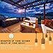 EAGWELL Outdoor Commercial String Lights, 24 Feet Heavy Duty Weatherproof Vintage Patio Lights - 12 Hanging Sockets with 14 Bulbs UL Certification Backyard Lighting Perfect Patio Garden or Party