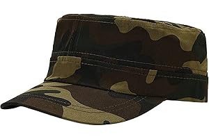 XYIYI Unisex Cotton Basic Cadet Army Cap Everyday Military Style Hat