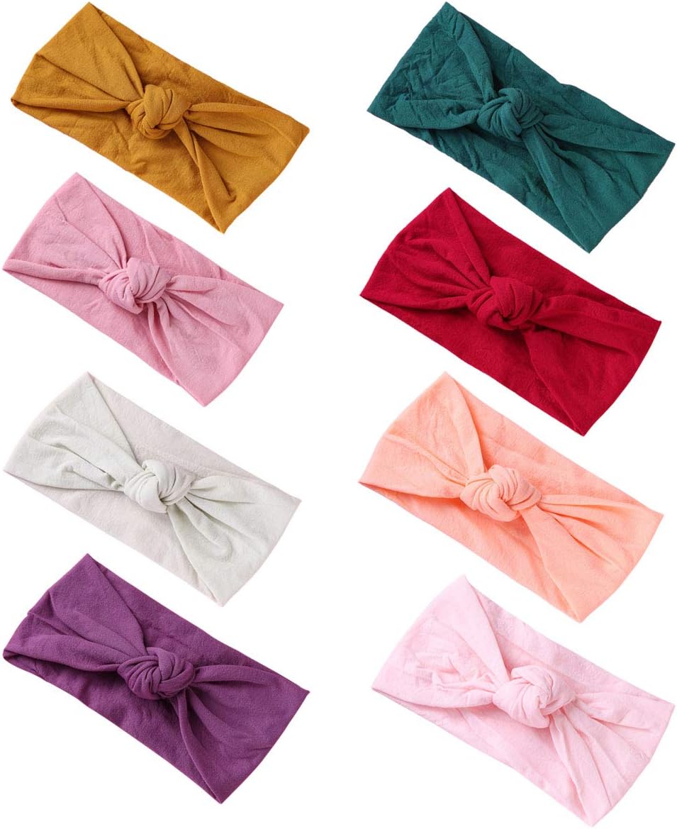 Baby Girl Headbands Newborn Infant Toddler Hairbands and Bows Child Hair Accessories (one size, ZM08)