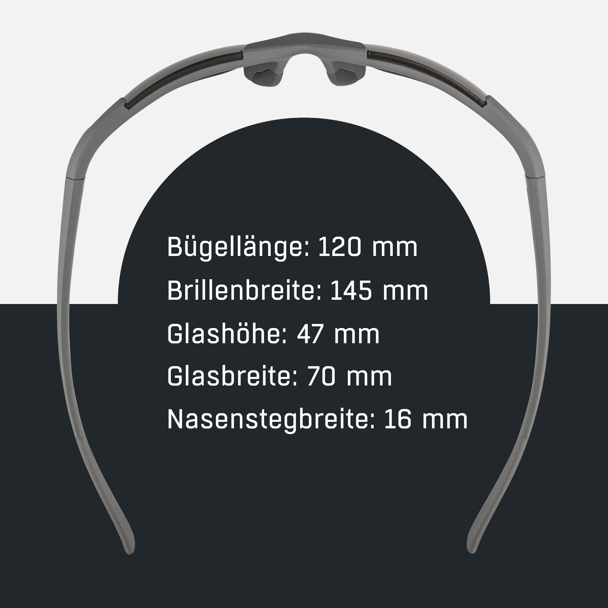 ALPINA DEFEY HR Sportbrille, moon-grey matt, One Size 5