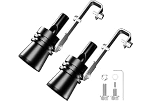 ROTHERGLI Turbo Exhaust Whistle，Exhaust Sound Enhancer，Turbo Sound Whistle Exhaust Muffler，Turbo Whistle For Car，Exhaust Whistle(XL-2PCS) (Black）