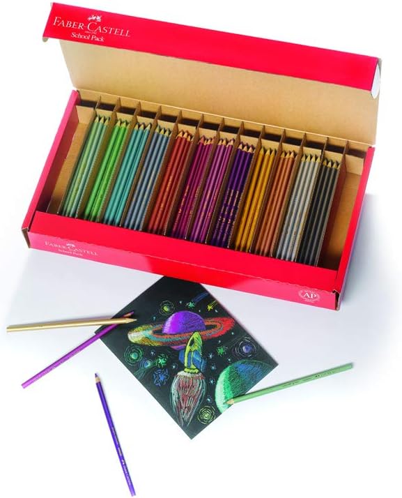 Faber-Castell - Metallic Colored EcoPencils School Pack - Premium Art Supplies For Kids (20 Sets of 12 Colors): Toys & Games