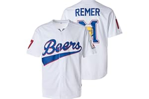 Stitched Doug Remer Beers Jersey Joe Cooper 44# 17# Movie Baseball Jerseys for Mens Size S-3XL