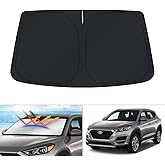 KUST Windshield Sun Shade for 2016-2021 Hyundai Tucson (Not for 2022 Tucson) Accessories Window Sun Protector Foldable Block UV Rays Keep Car Cooler