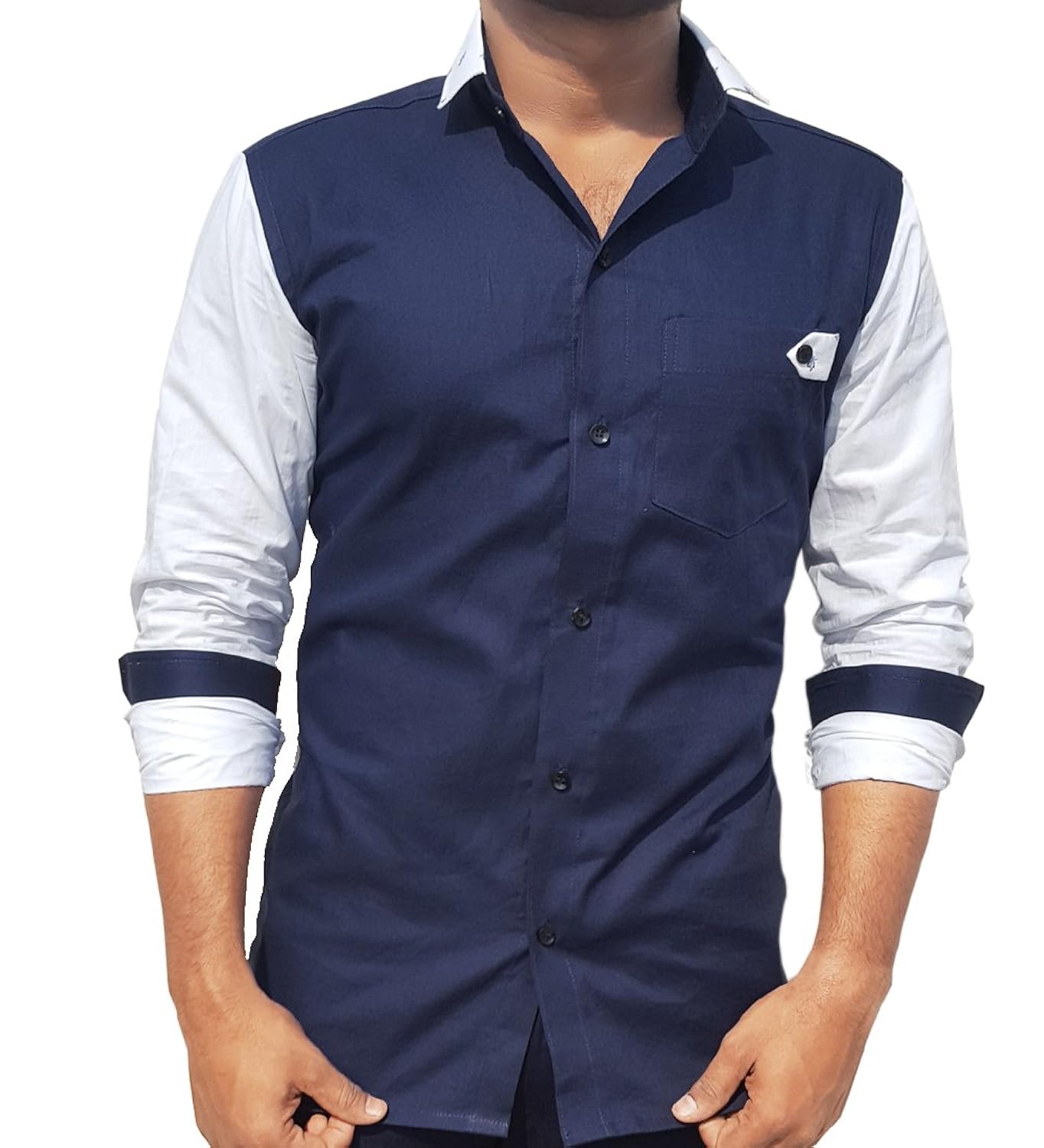 s.n. men's cotton multi pattern casual shirt (sn0053)