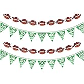 MDLLDM Football Party Decorations Supplies Banner for Boys Men Football Bowl Game Day Double Sided Football Game Day Sports P