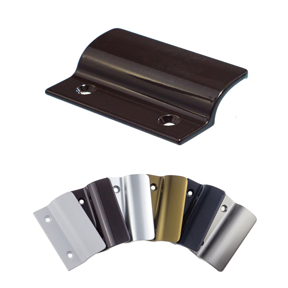 Aqbau Balkontürgriff Schwarz - Ziehgriff Für Holz, PVC & Aluminium Türen