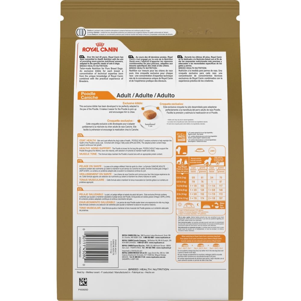 ROYAL CANIN BREED HEALTH NUTRITION Poodle Adult dry dog ...