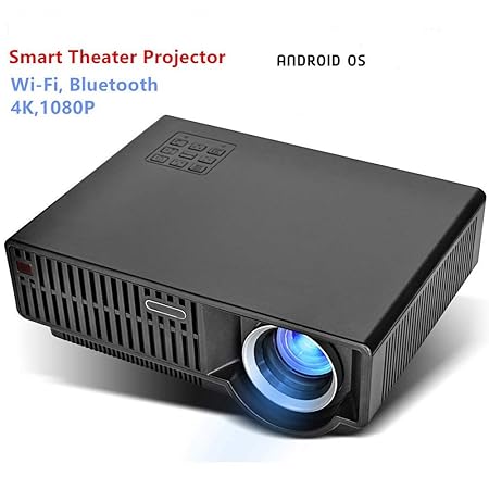 FSMJY Proyector, Mini Proyector LED Micro Casero Portátil 1080P HD ...