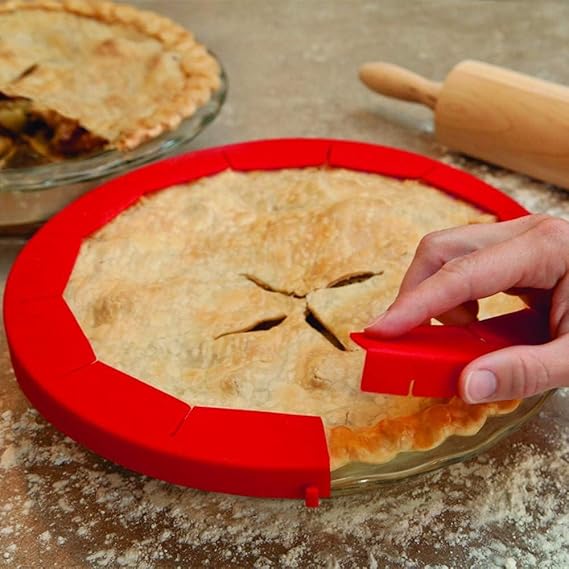 Pie Crust Shield Adjustable Reusable Pie Protectors FDA Foodsafe