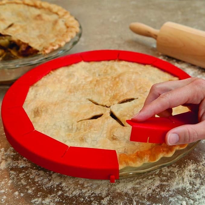 Pie Crust Shield Adjustable Reusable Pie Protectors FDA Foodsafe