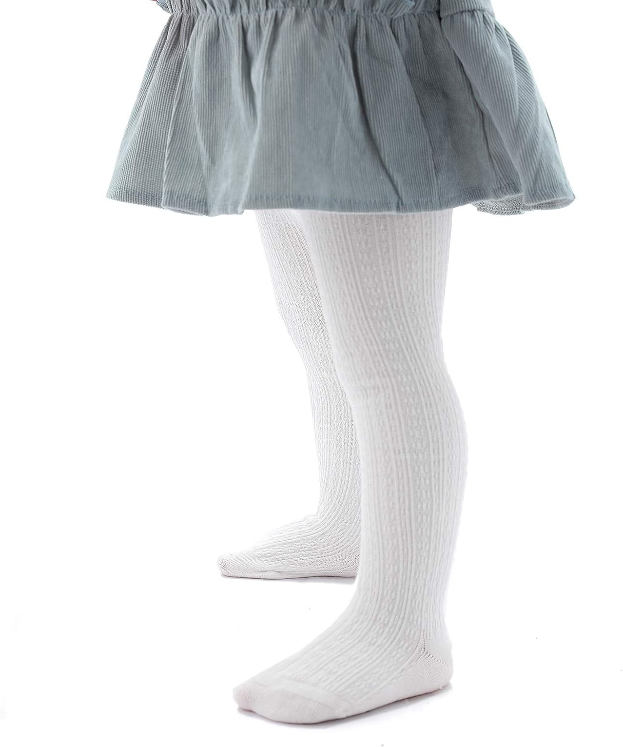 Epeius Baby Girls Tights Cable Knit Leggings Stockings Cotton Pantyhose for Newborn Infants Toddlers 3/6 Pack: Clothing