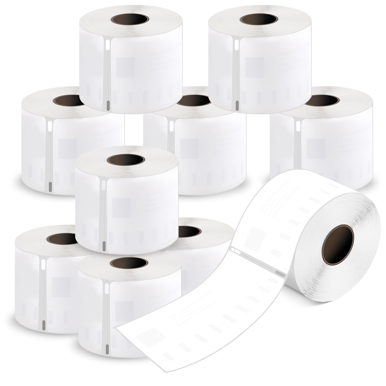 Photo 1 of L LIKED 10 Rolls 2-5/16" x 4" Thermal Shipping Labels, Perforated Line, Compatible with Rollo, Zebra, Jadens, Nelko, Munbyn, Phomemo Desktop Printers and Dymo 30256 Replacement (3000 Labels)