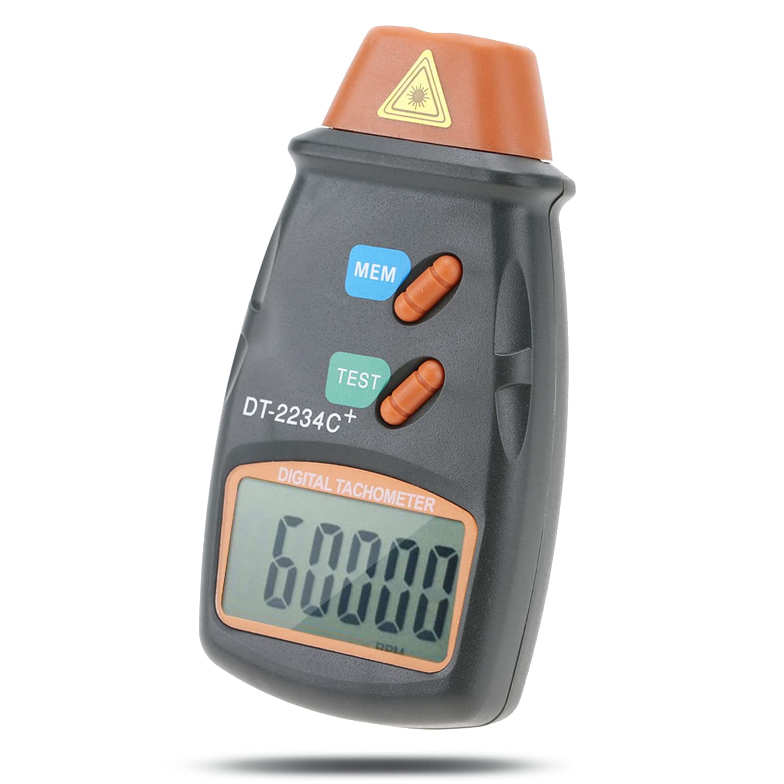 Digital Tachometer,Non-Contact Handheld Digital Photo Tachometer With Stable Performance,Auto Range,5-Digit 18mm(0.7") LCD Display,Measuring Range:(2.5Rpm - 99,999Rpm)