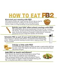 PB2 mantequilla de cacahuete en polvo original – bajo en grasa, alto en polvo de proteínas de cacahuetes...
