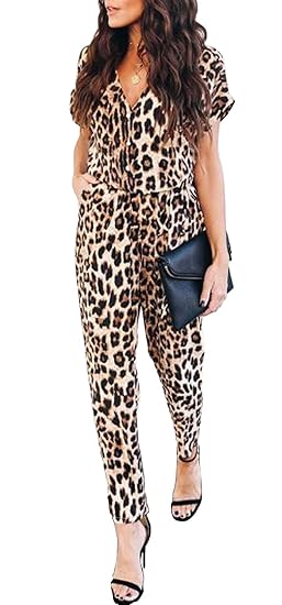 womens leopard romper