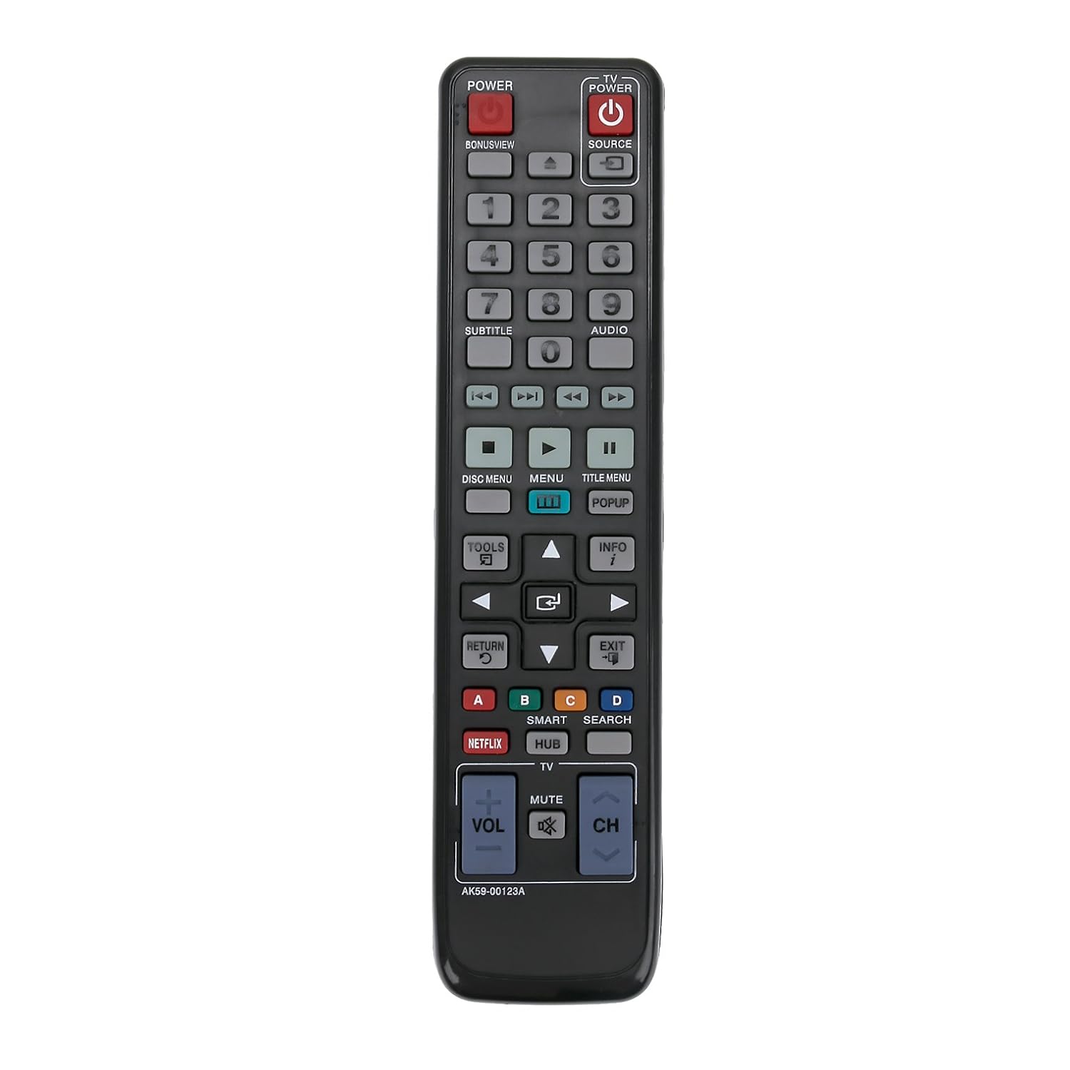Amazon.com: New AK59-00123A Replace Remote Control fit for Samsung BD-D5490  BD-D5500 BD-D5500C BD-D5700 BD-D6100C BD Blu-Ray Disc DVD Player BD-D6500/ZV  ...