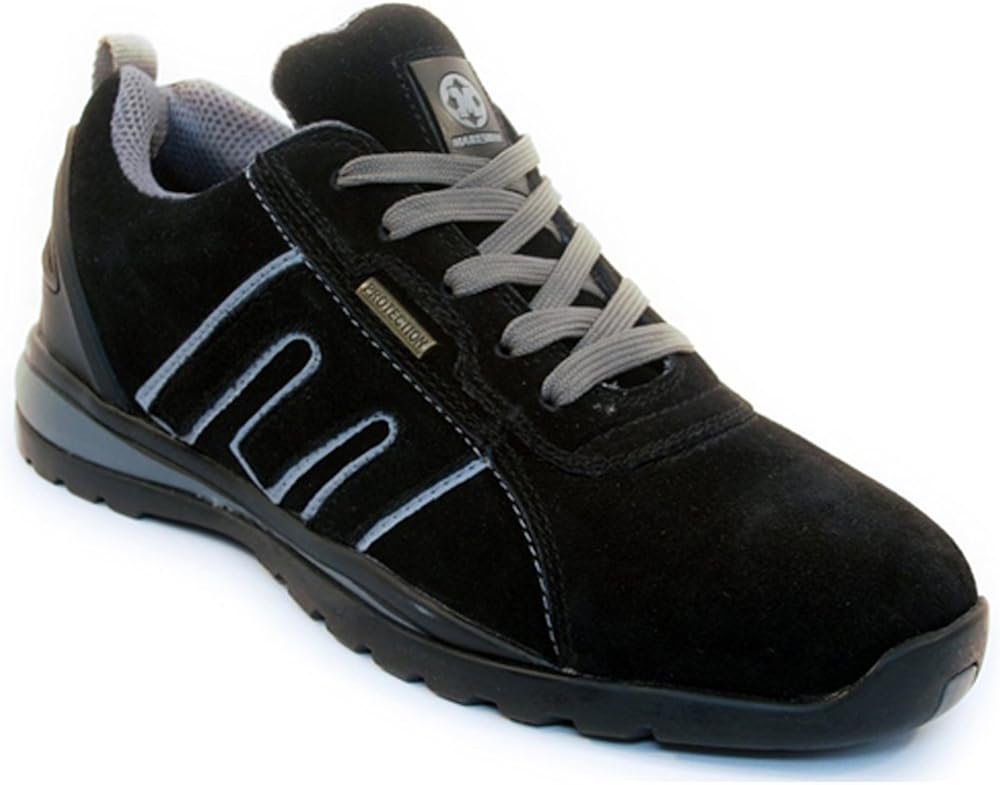 women's black safety trainers