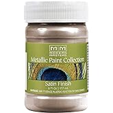 Modern Masters Satin Warm Silver Metallic Paint | Decorative Wall Finish, Accent Walls And Furniture, Shimmering Satin Appearance, Water-Based Formula, 6 Oz
