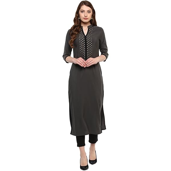 Women's Crepe Straight Kurta