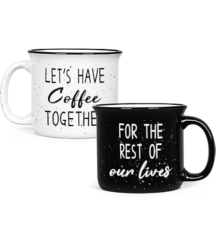 Amazon.com: Cottage Creek Mugs | Mug Set of 2 16oz. Ceramic Coffee Cups | I  Love You Coffee Mugs for Men and Women | Perfect Couples Engagement, Bridal  Shower, Wedding, Christmas &