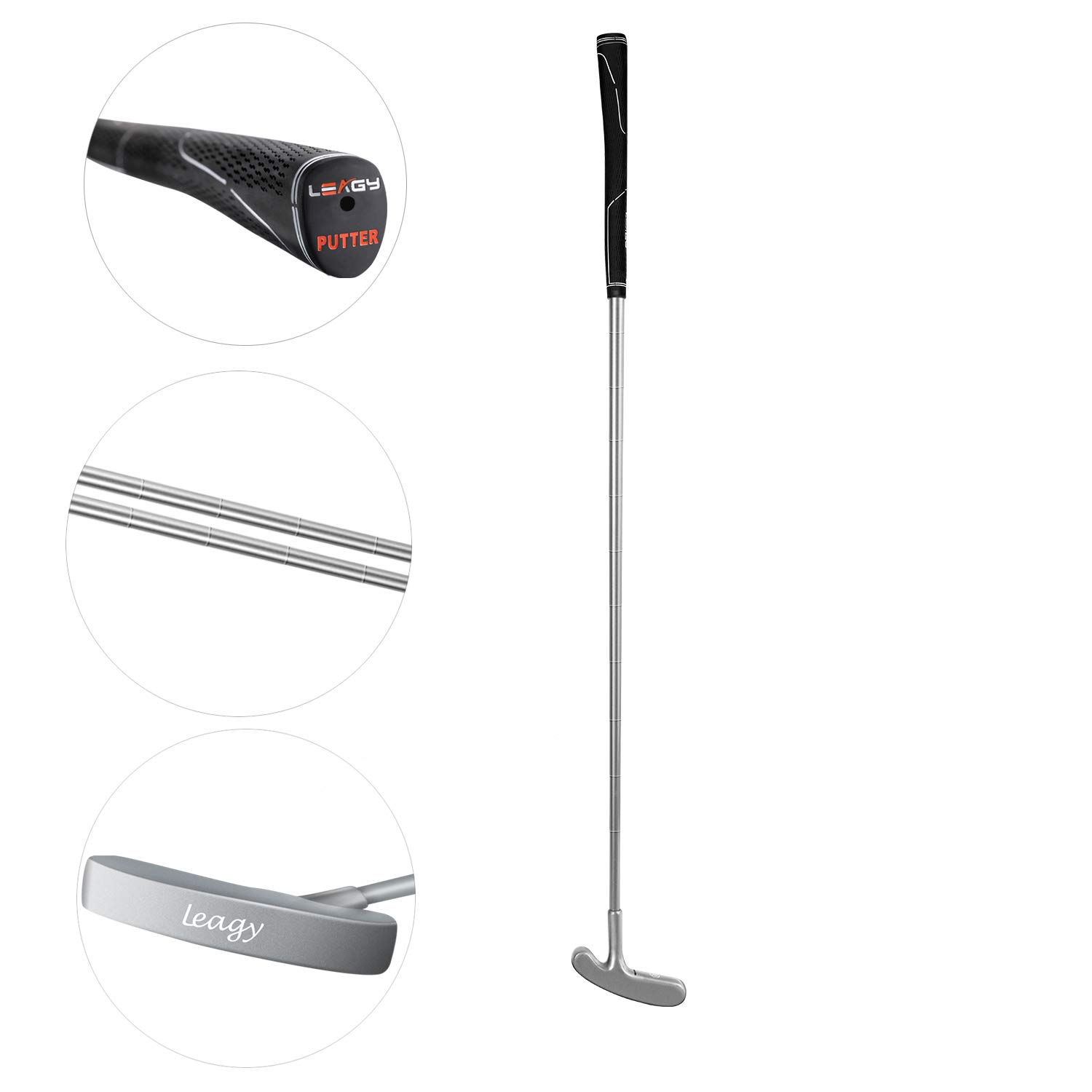 Photo 1 of LEAGY Timeless Classic Golf Putter 35" Length - Putt Putt Style Two-Way Head and Premium Rubber Grip for Male & Female Right or Left Handed Golfers