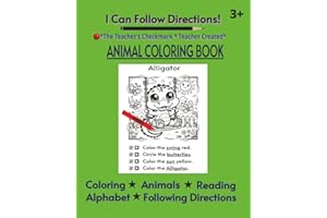 Animal Coloring Book: I Can Follow Directions!