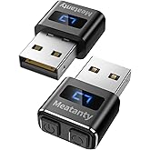 Meatanty 2Pcs Metal Tiny Mouse Jiggler, USB Mouse Mover Undetectable, Automatic Shaker with Separate Mode and ON/Off Buttons, Mouse Moving Device Screen, Wiggler Giggler Keep Computer/PC/Laptop Awake