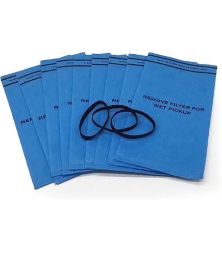 5 Gallon Bucket Shop Vac 6 Wet Dry Filter Bags WS01025F2 For Workshop Vacuums 2-2.5 Gallon Shop Vac Vacuum Stinger Craftsman Husky 9-16949 9-38737 Bauer 3 Gallon Shop Vac Filter