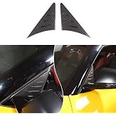 Fit for Toyota Supra GR A90 A91 MK5 2019-2026 ABS Rearview Mirror Side Spoiler Trim Cover, Channel The Car Air, Reduce The Wind Noise Inside The Car 2Pcs (Carbon Fiber Pattern)