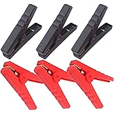 Minidodoca Heavy Duty Crocodile Clamps 300A Car Battery Charger Clamps Power Replacement Battery Alligator Clips Jumper Cable Clamps Welder Clips for Car Automotive Vehicle Boat(6 pack)