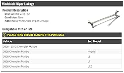 Windshield Wiper Linkage - Compatible with