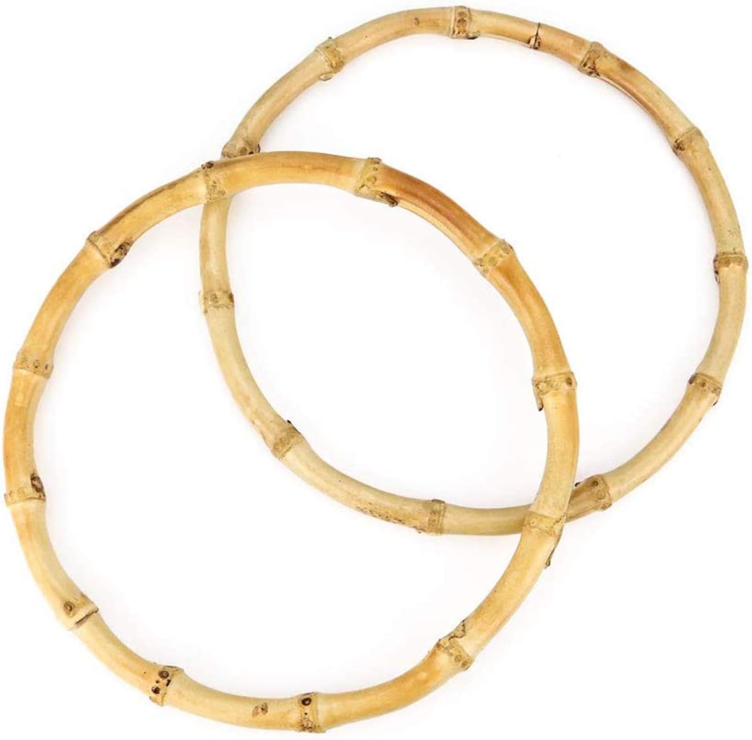 Dulau 2 Pièces Poignée de Sac Ecologique en Bambou pour Sacs à Main