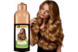 HERBBY Hair Color Shampoo for Gray Hair Coverage&Color Transform with 9 Herbal Extracts –Long Lasting(6-8 Weeks),Shiny,Evenly Colored,Instant Hair Dye Shampoo&Conditioner, 500 Ml (WILD HONEY COLOR)