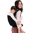 Beco Toddler Carrier with Extra Wide Seat, 100% Cotton Toddler Carrying Backpack Style and Front-Carry, Lightweight & Breathable Child Carrier, Toddler Sling Carrier 20-60 lbs (Metro Black)