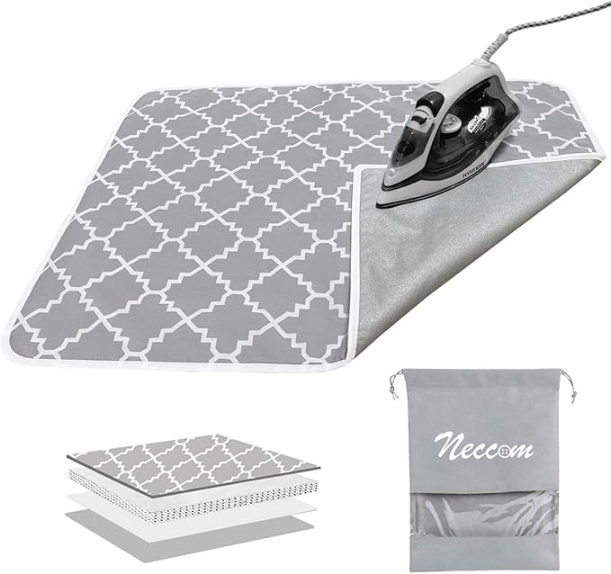 Ironing Mat with Silicone Pad Heat Resistant Ironing