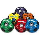 MacGregor Rubber Soccer Ball, Blue, Size 5