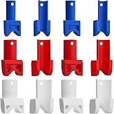 Roowest 12 Pcs Conduit Wire Pulling Tools with 12 Open Ring Holders, Multi Pack Cable Pulling Guides, Electrical Box Cable Pull Tools, Prevent Wire Damage During Pulls, 4 Each 1/2, 3/4, 1"